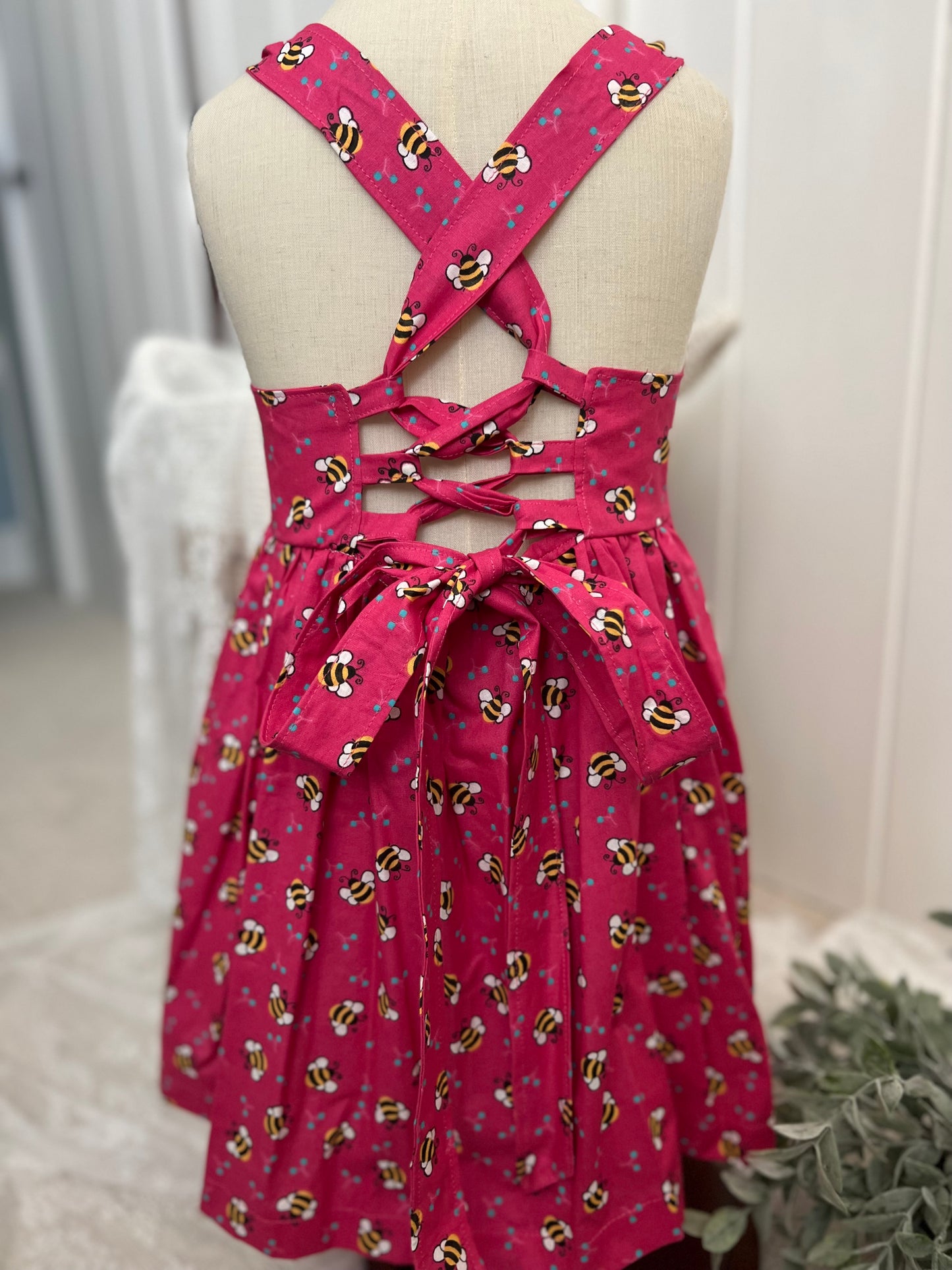Pink with Bees