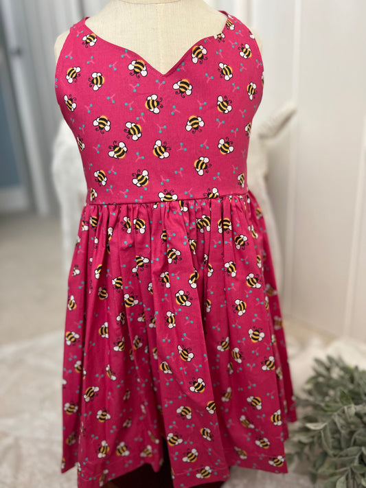 Pink with Bees