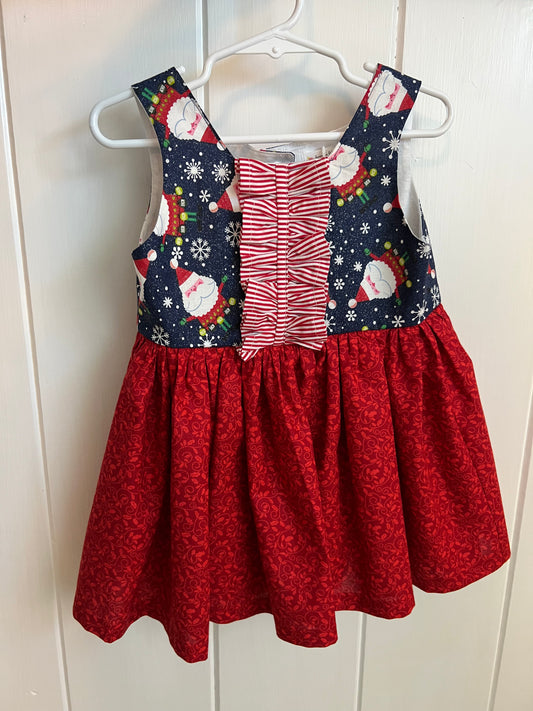Blue and Red Santa