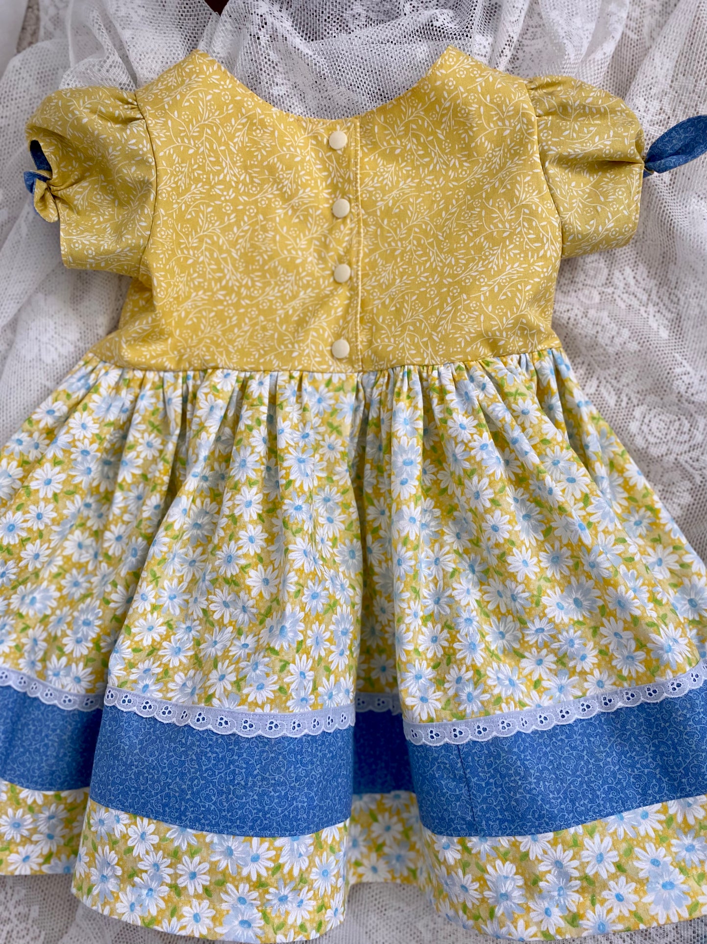 Yellow with Blue Stripe