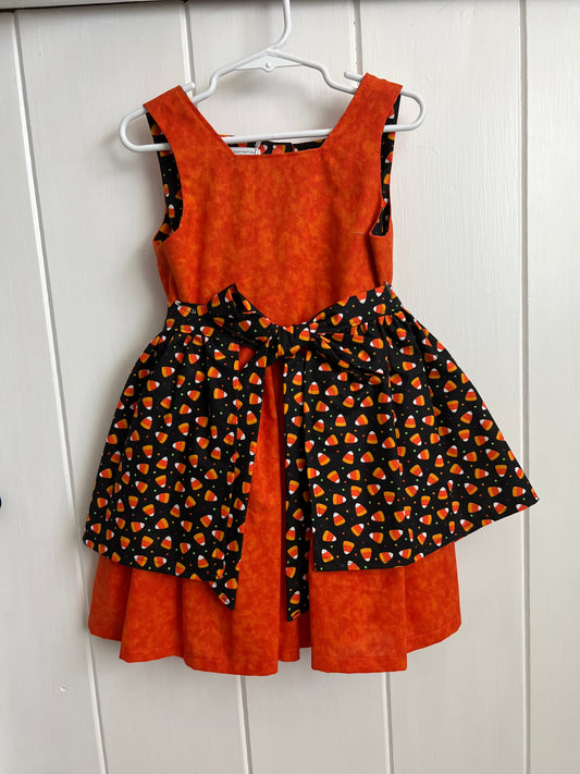 Orange with Candy Corn Apron